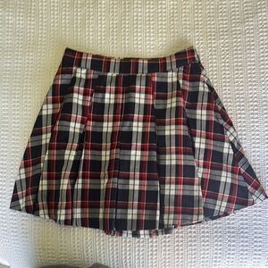 Plaid Women's Skirt - High Waisted